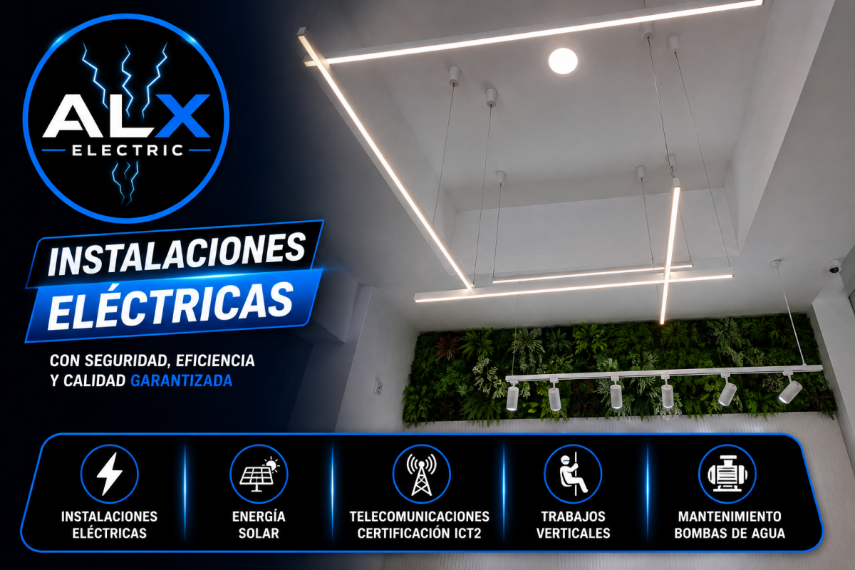 Instalación de iluminación realizada por ALXELECTRIC